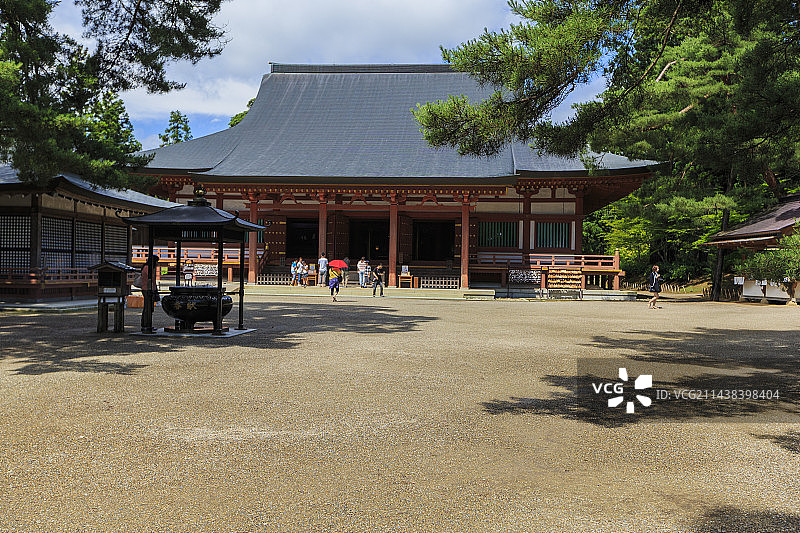 毛越寺正殿，日本岩手县平泉町图片素材
