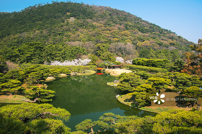 香川县栗林公园图片素材