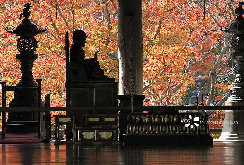 奈良秋季长谷寺图片素材
