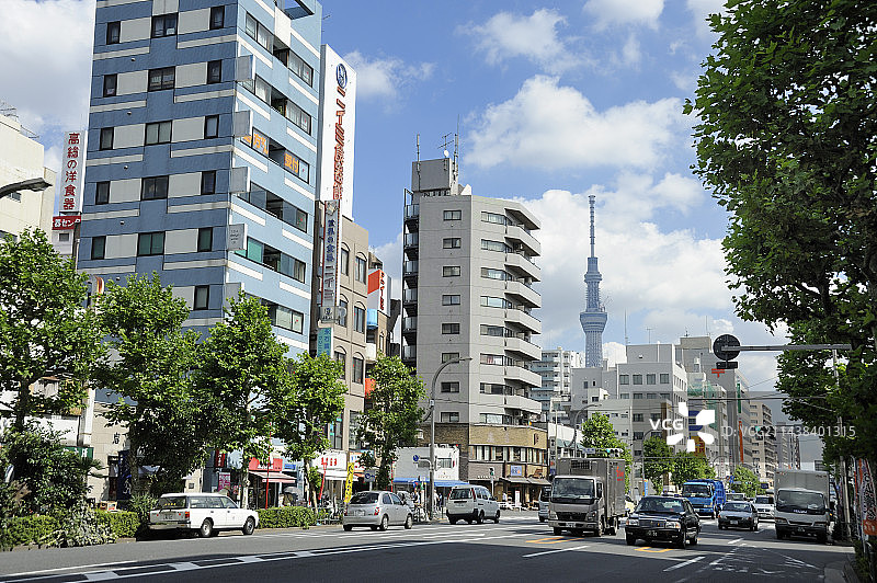 浅草与东京晴空塔图片素材