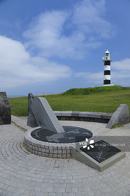秋田县男鹿市入道崎灯塔图片素材