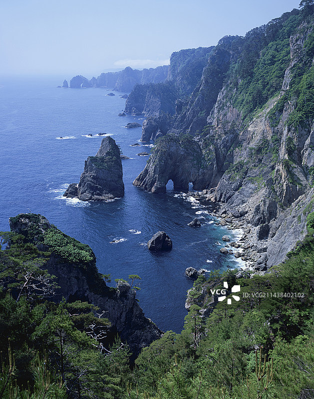 岩手县田野畑村喜多崎海岸图片素材