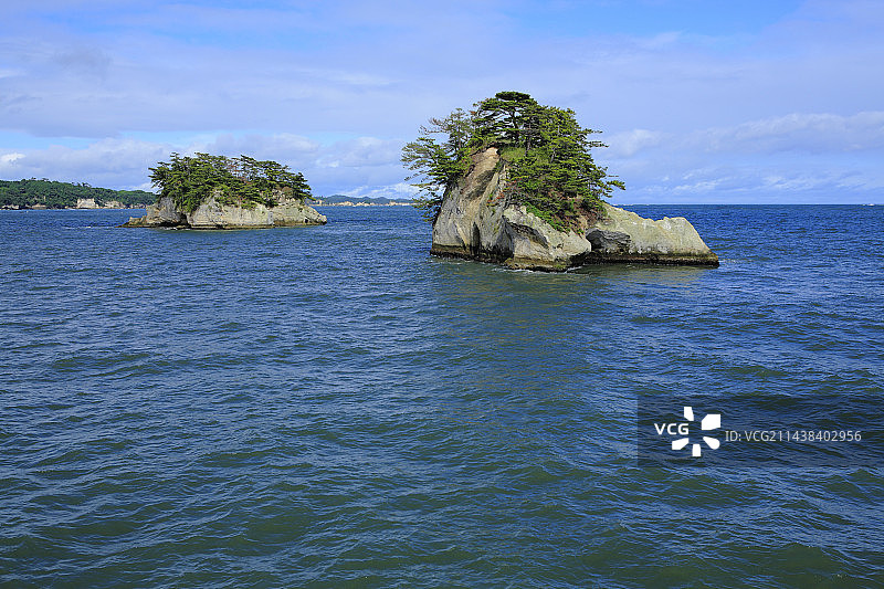 松岛-日本三大风景名胜之一，仙台湾，宫城县，日本图片素材