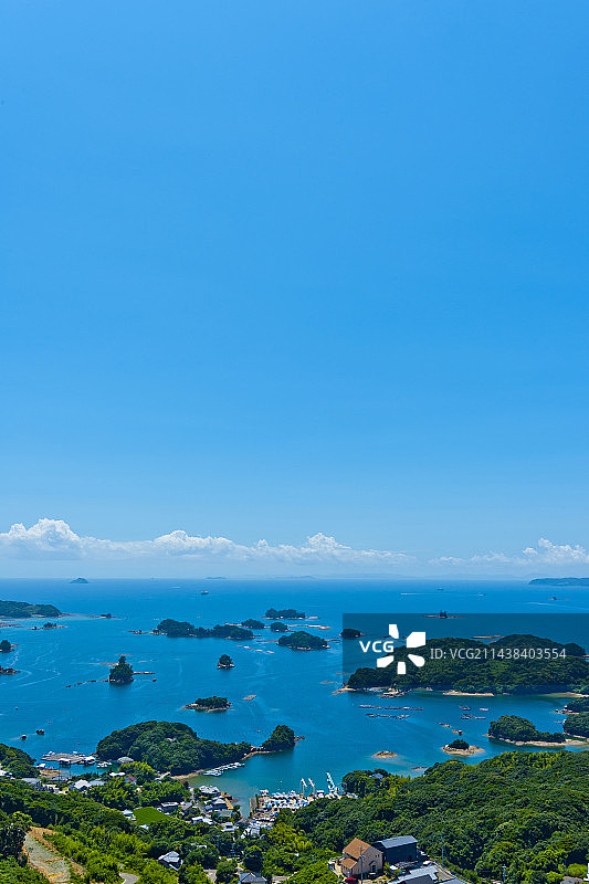 日本长崎县佐世保九十九岛图片素材