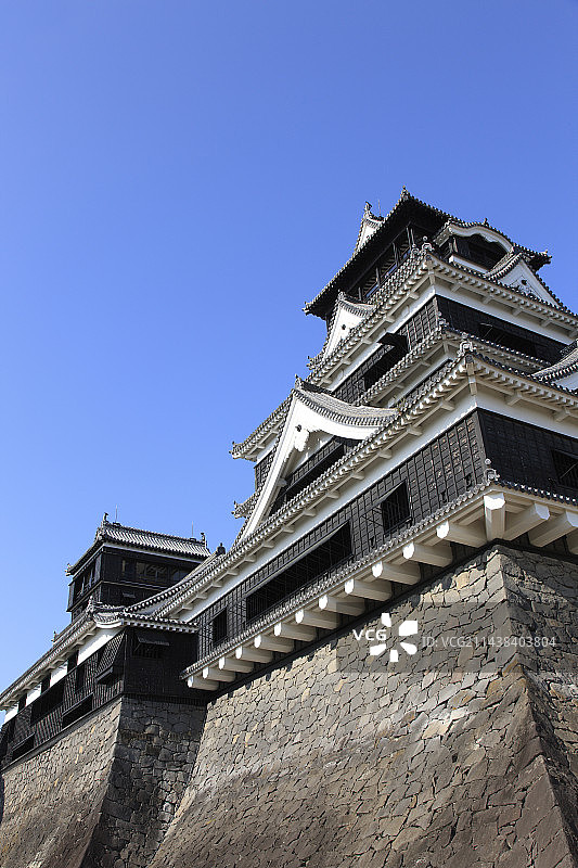 日本熊本县熊本市熊本城图片素材