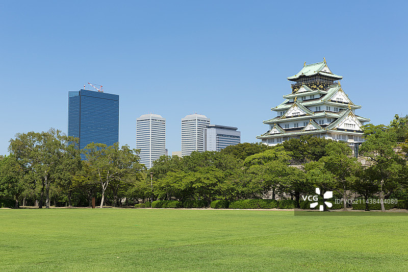 日本大阪府大阪城图片素材