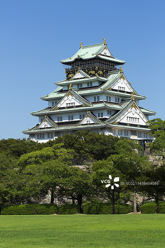 日本大阪府大阪城图片素材