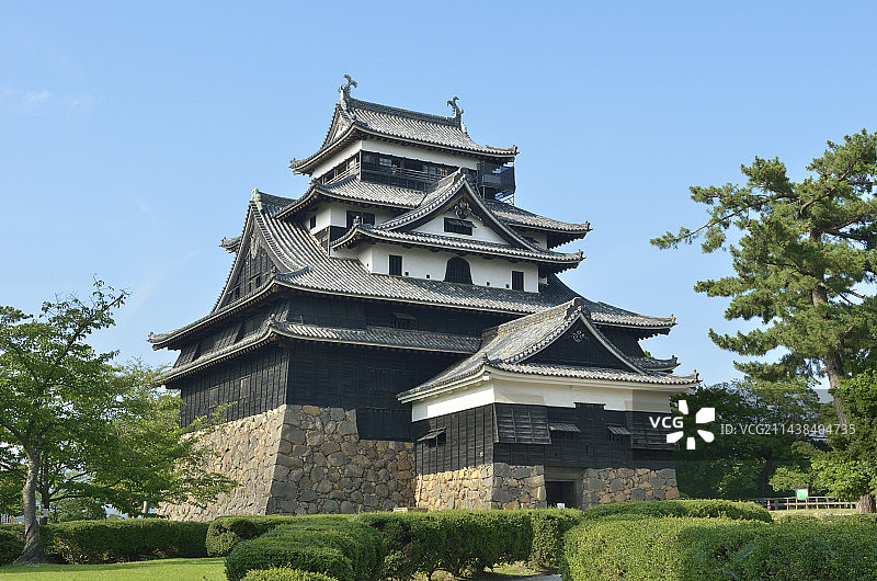 日本岛根县松江市松江城图片素材