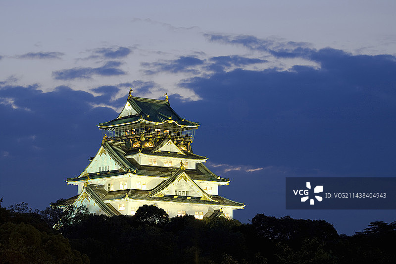 大阪府大阪市的大阪城图片素材