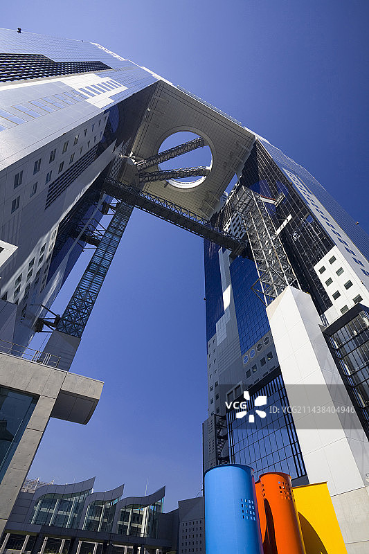大阪府大阪市北区的梅田蓝天大厦图片素材