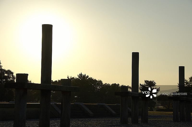 奈良宫殿遗址，奈良县奈良市图片素材