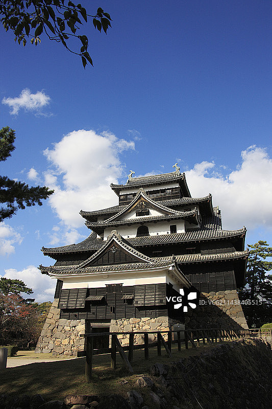 日本岛根县松江市松江城图片素材