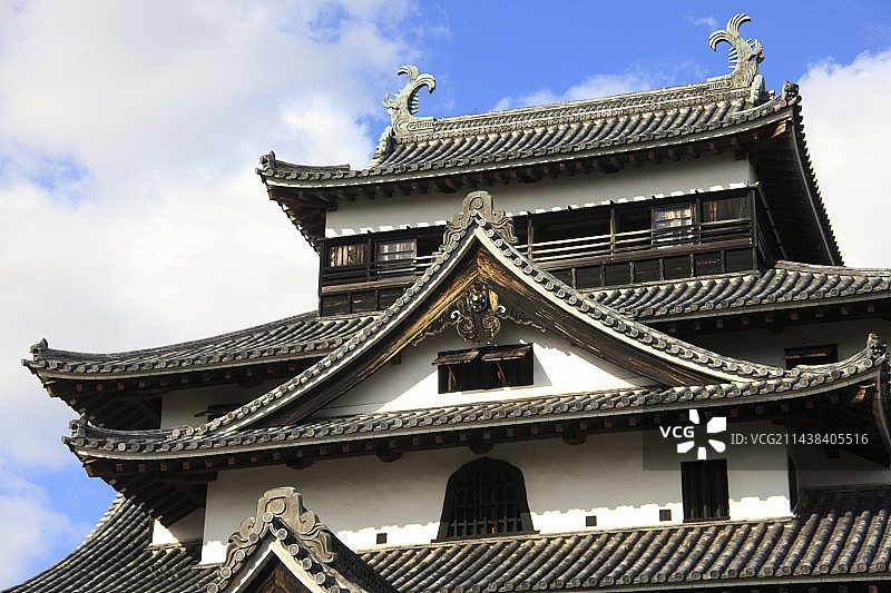 日本岛根县松江市松江城图片素材