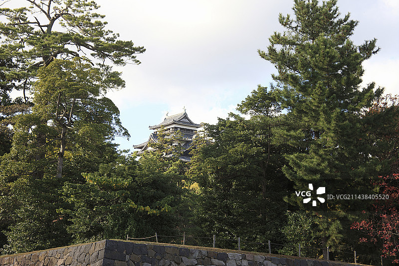 日本岛根县松江市松江城图片素材