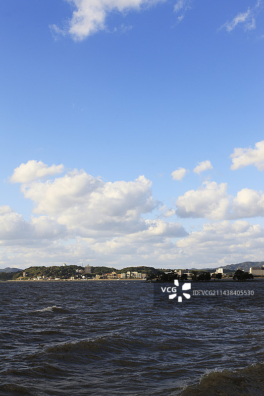 日本岛根县松江市宍道湖图片素材
