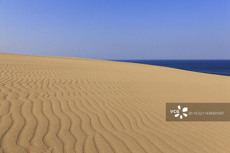 鸟取沙丘，位于日本鸟取县鸟取市图片素材