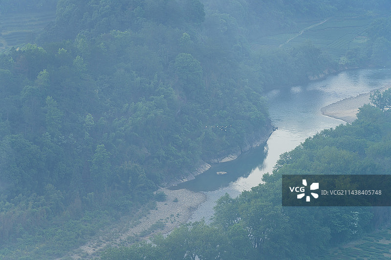 武夷山白云禅寺日出云海图片素材