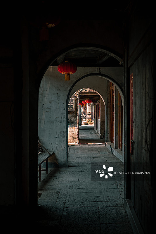 荻港古镇图片素材