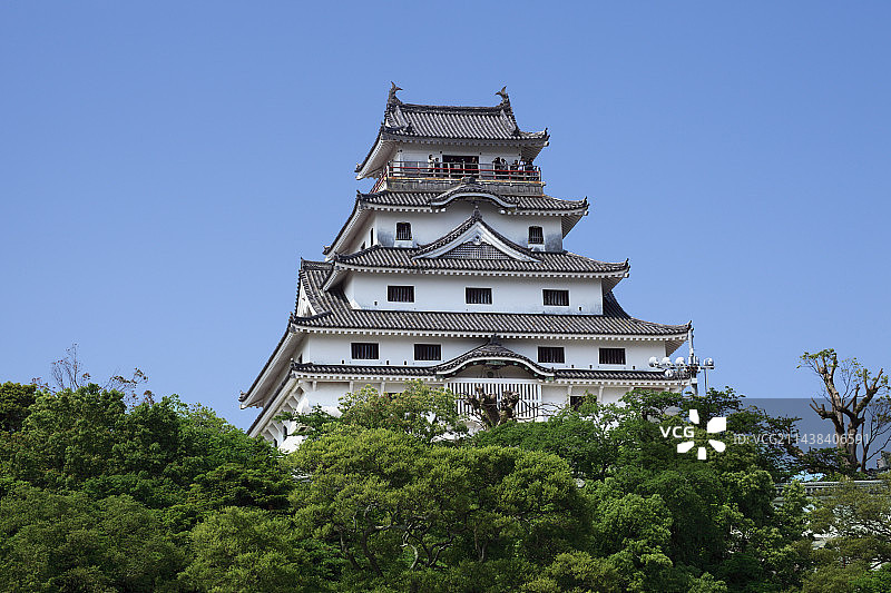 佐贺县唐津市唐津城图片素材