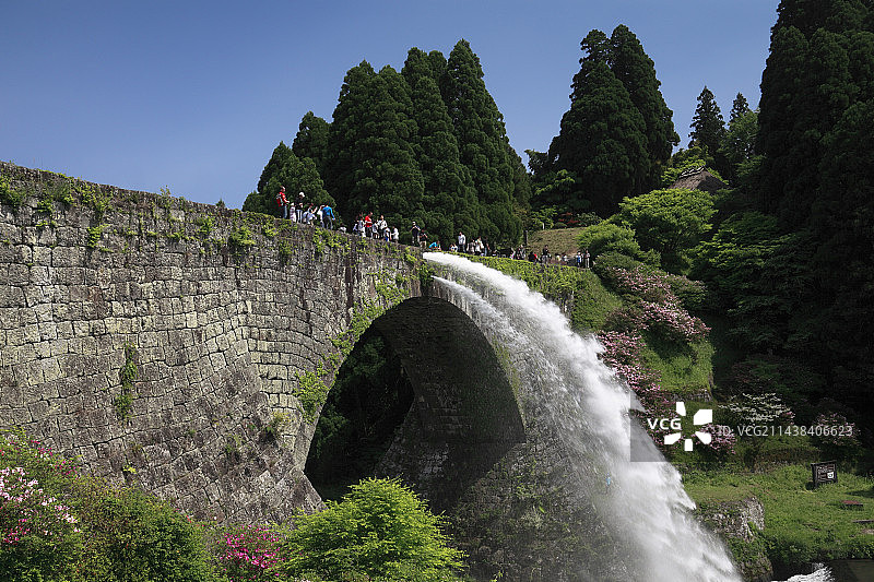 熊本县上益城郡津润桥图片素材