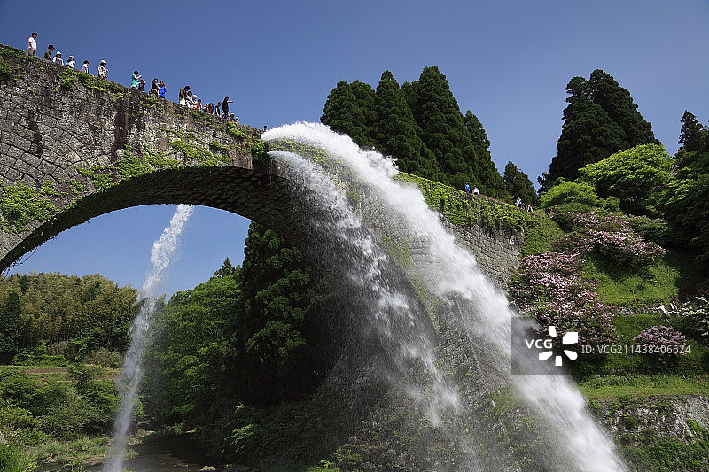 熊本县上益城郡津润桥图片素材