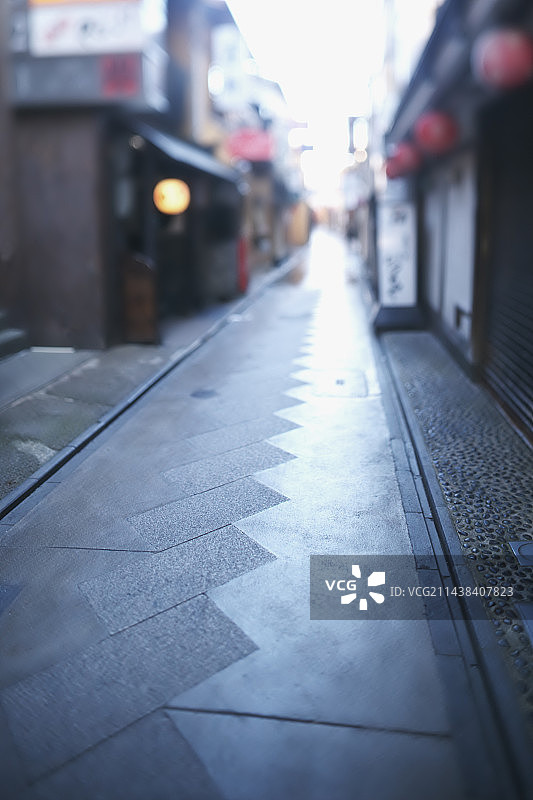 京都先斗町街道小巷图片素材