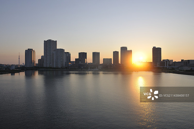 东京中央区的摩天大楼图片素材