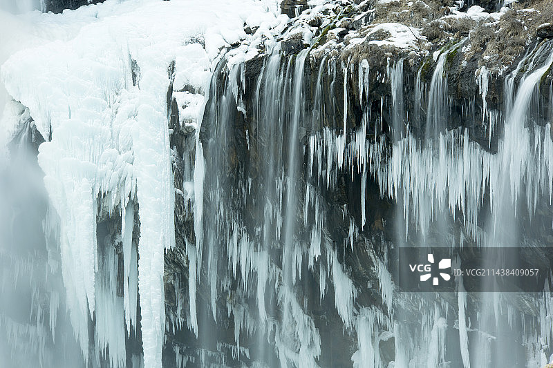 日本枥木县日光市的华严瀑布图片素材