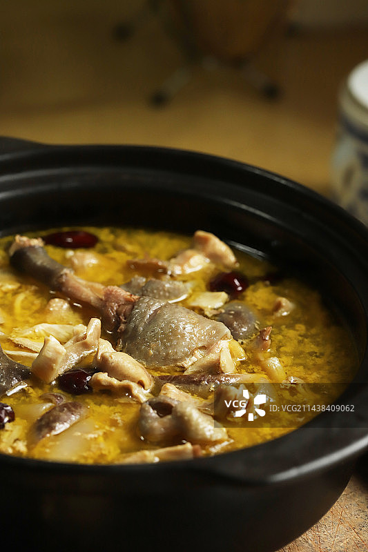 乌鸡炖猪肚图片素材