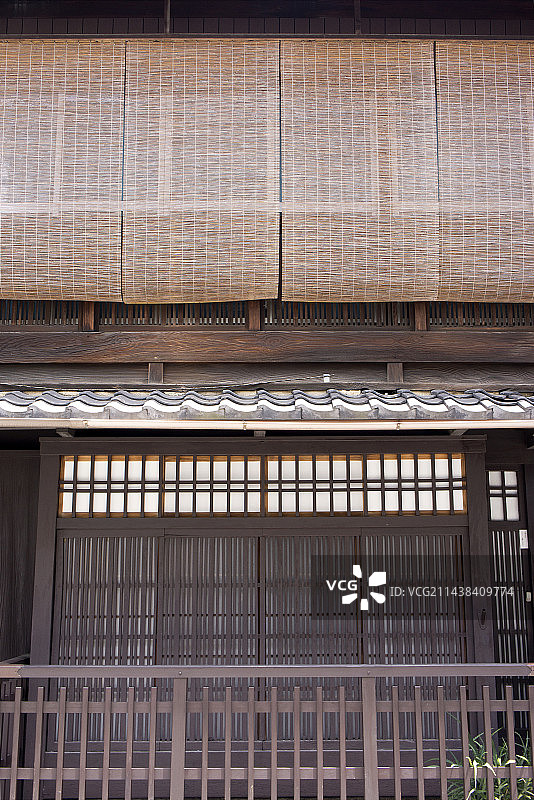 京都市东山区祇园的町屋图片素材