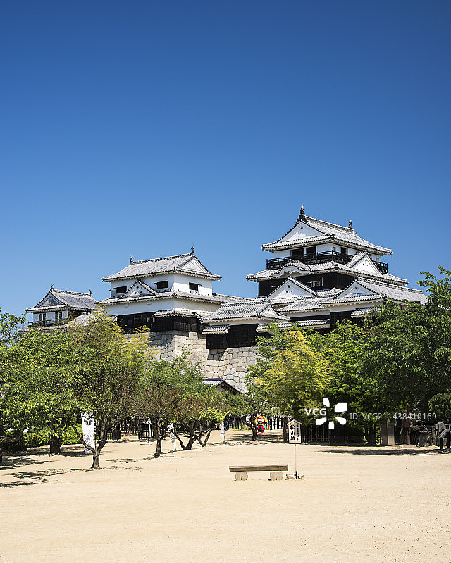 爱媛县松山市松山城图片素材