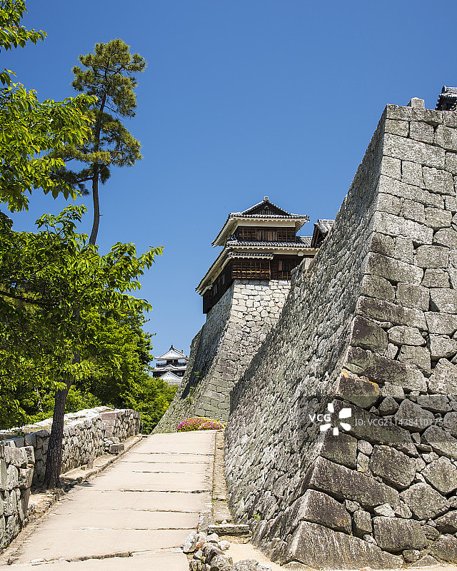 爱媛县松山市松山城图片素材