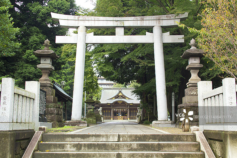 东京东村山的八坂神社图片素材