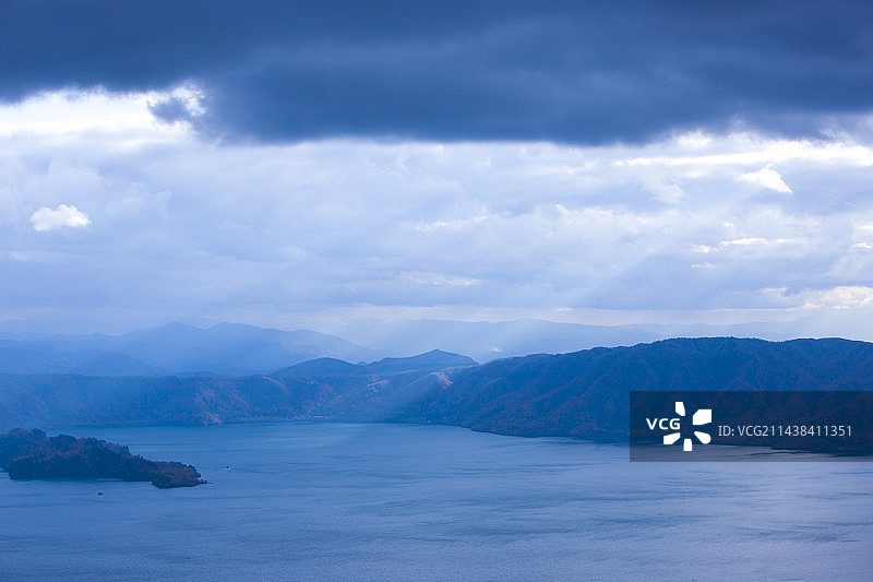 日本青森县十和田湖景色图片素材