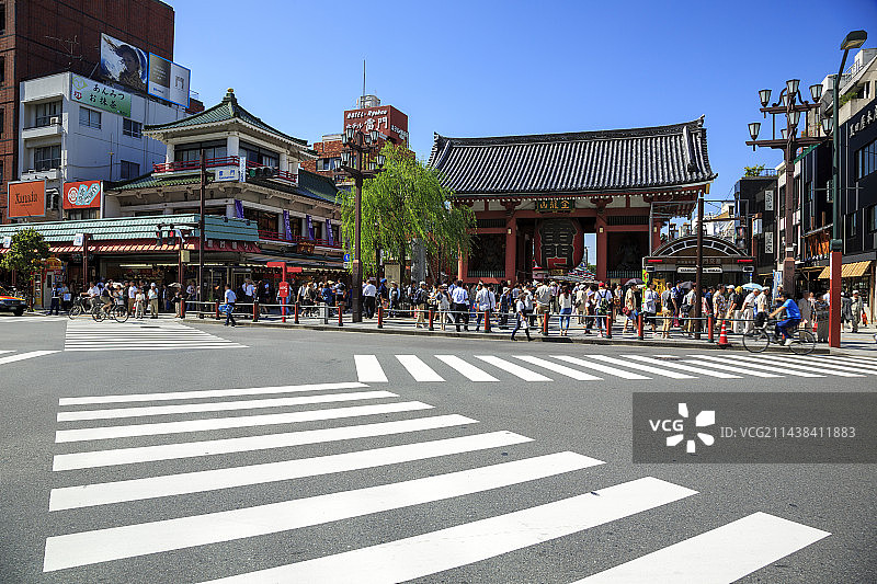 东京晴空塔与雷门图片素材