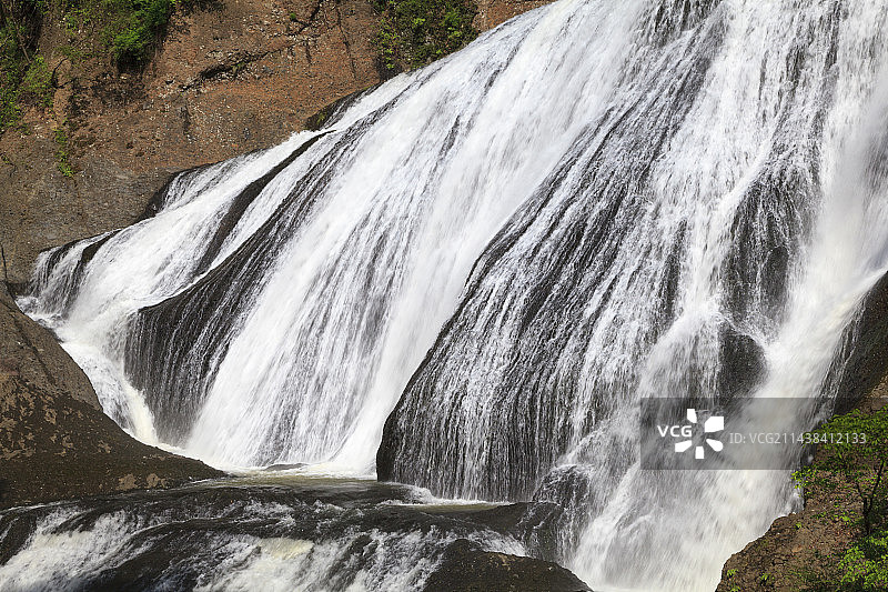 瀑布溪流，大子町，茨城县，久慈郡图片素材