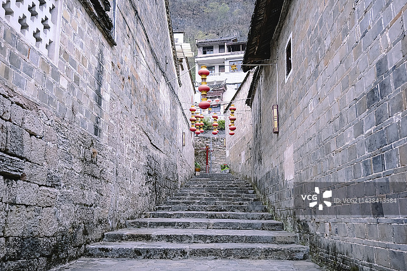 贵州省黔东南苗族侗族自治州镇远县镇远古镇美丽风景图片素材