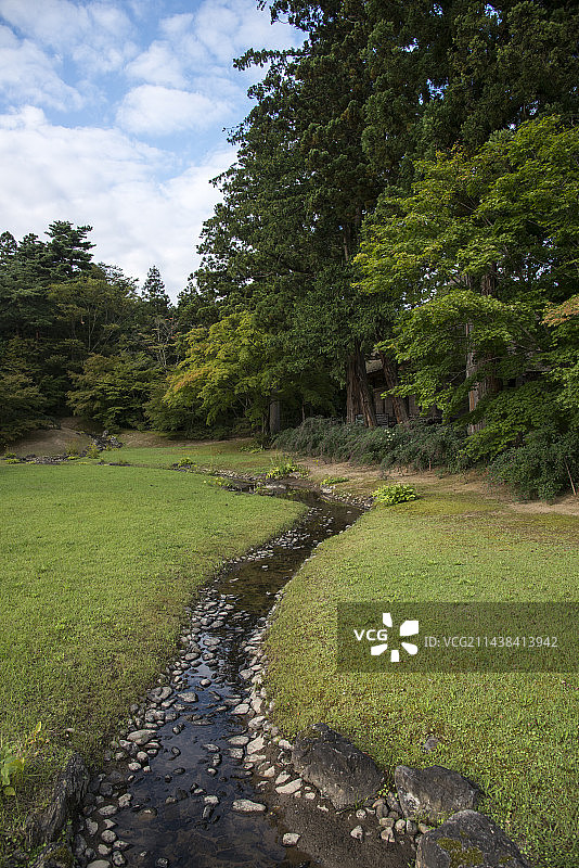 岩手县平泉町毛越寺庭园图片素材
