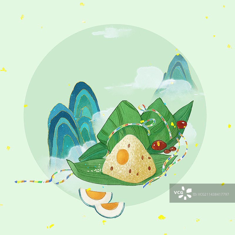 端午节粽子插画图片素材