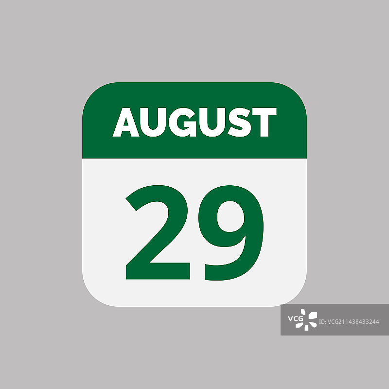 8月29日日历日期图标图片素材