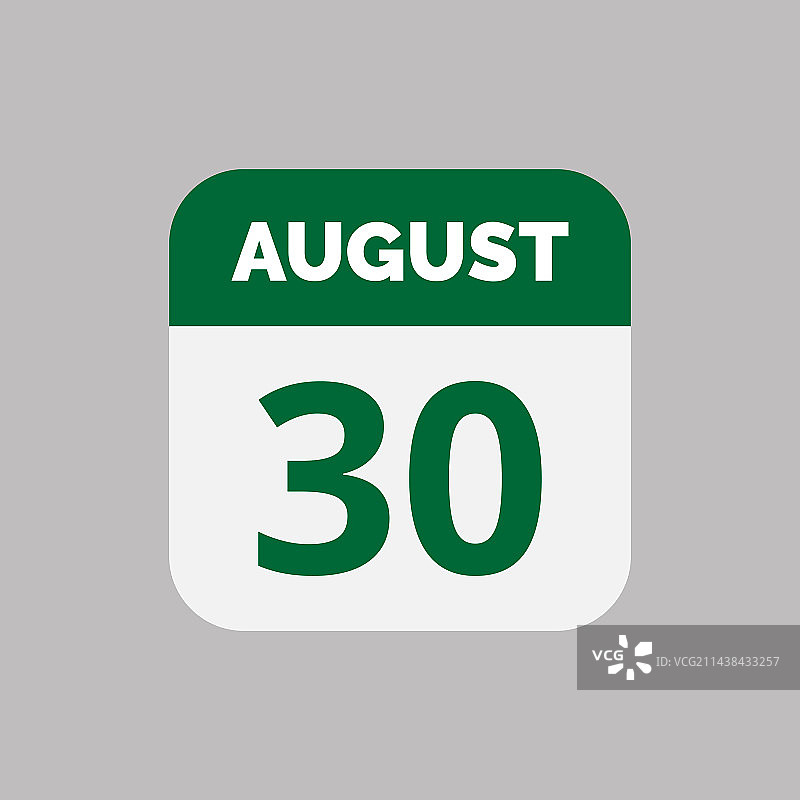 8月30日日历日期图标图片素材