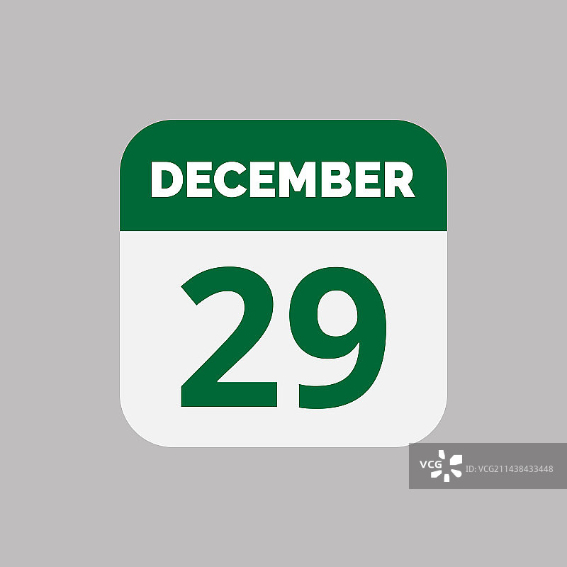 12月29日日历日期图标图片素材