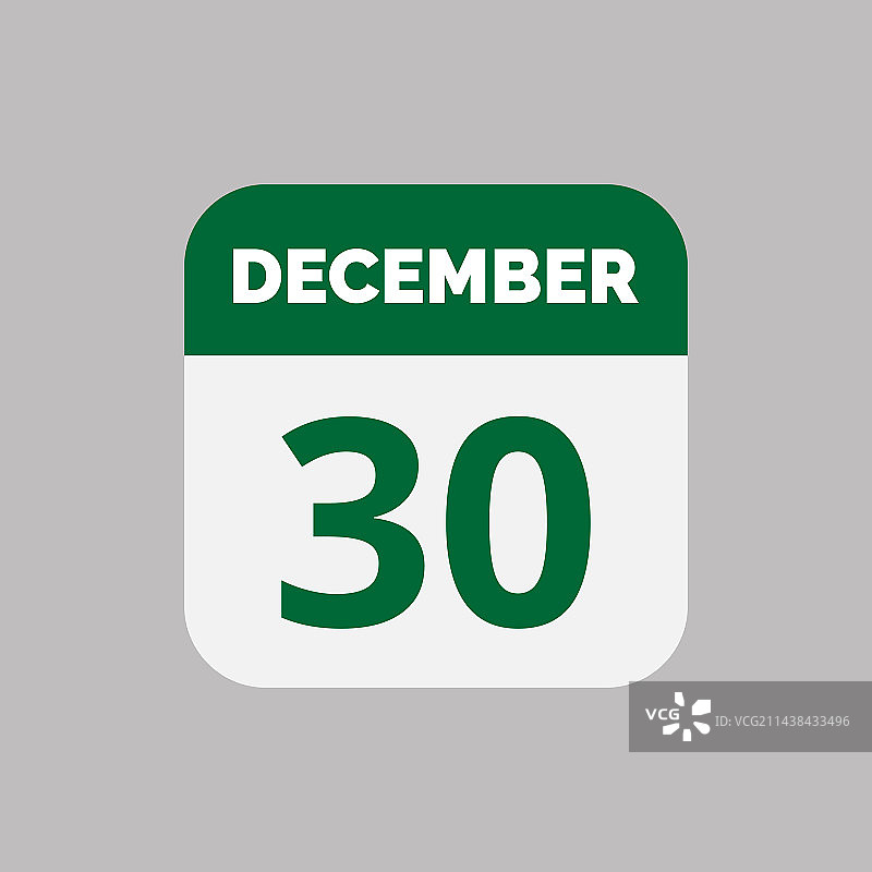 12月30日日历日期图标图片素材