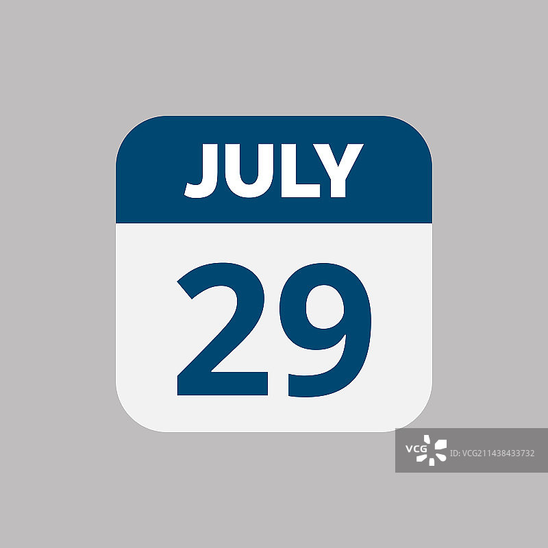 7月29日日历日期图标图片素材