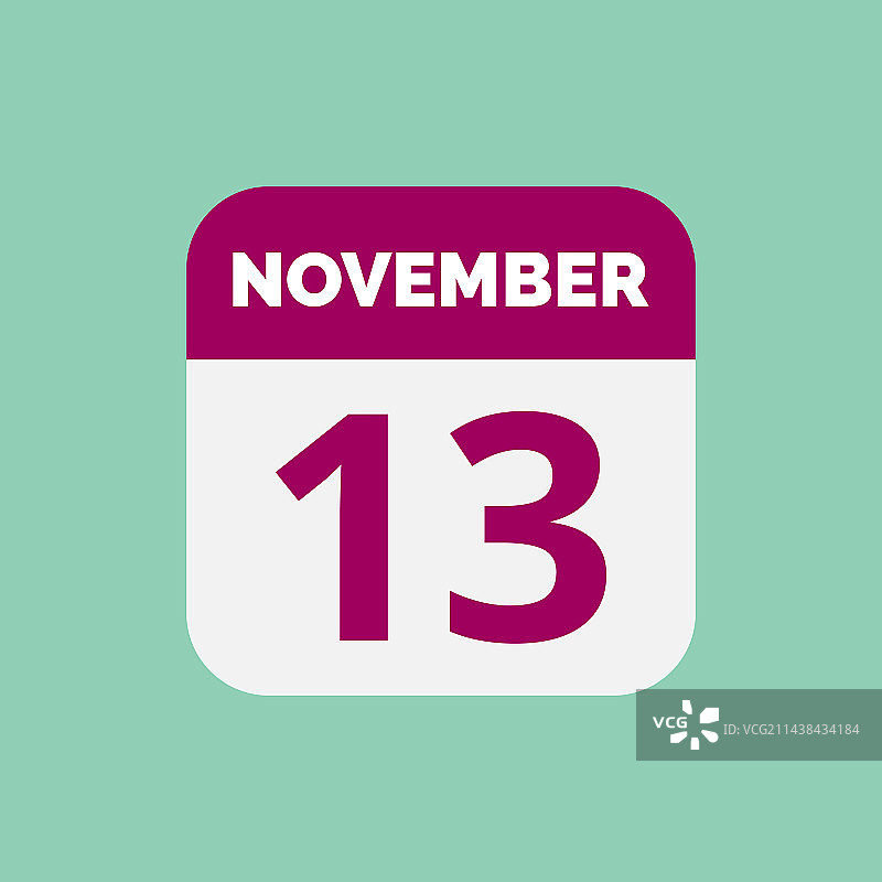 11月13日日历日期图标图片素材