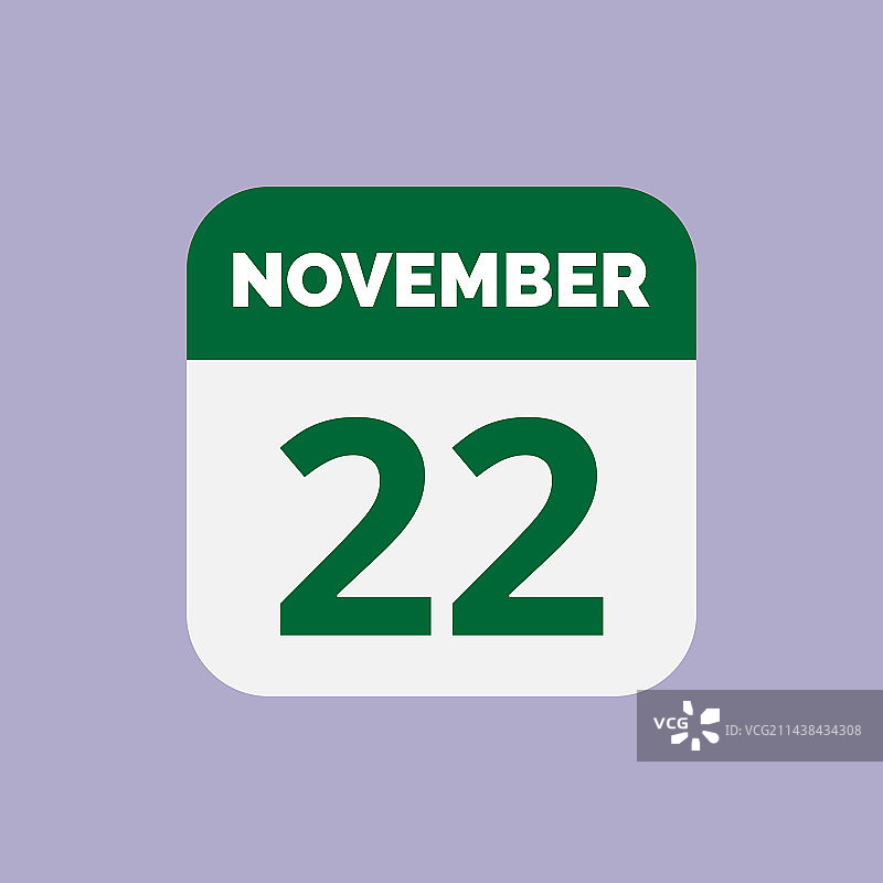 11月22日日历日期图标图片素材
