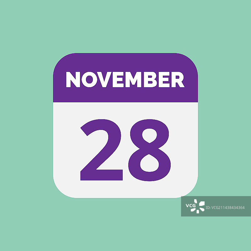 11月28日日历日期图标图片素材