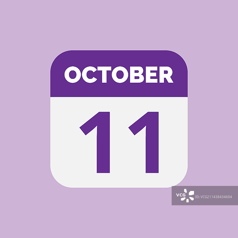 10月11日日历日期图标图片素材