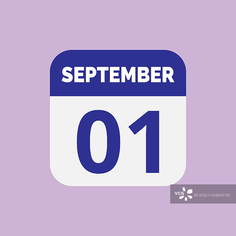 9月1日日历日期图标图片素材