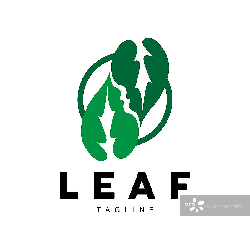 绿色生态自然植物标志图片素材